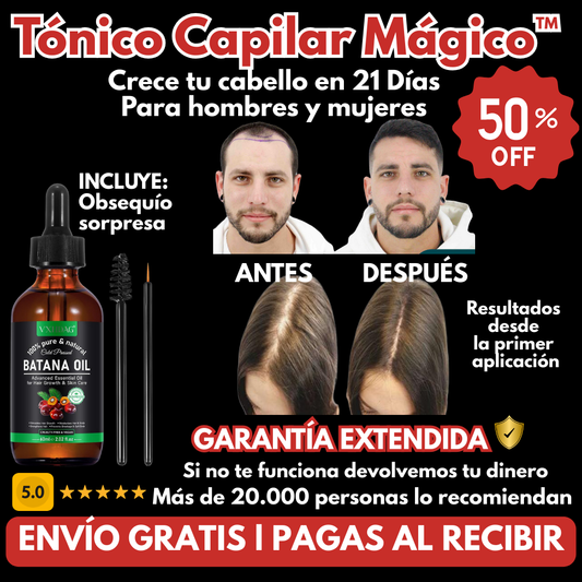 Tónico Capilar Mágico™ l Crece tu cabello en 21 días