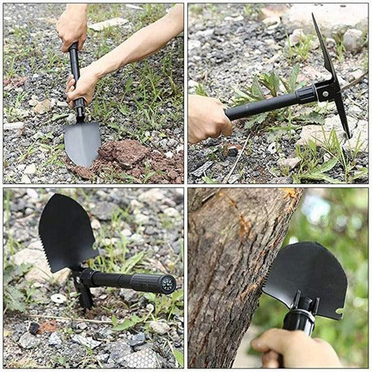 Pala Táctica Plegable 5 En 1 Multiusos + Regalo